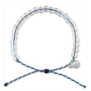 NWT 4Ocean Whale Beaded Bracelet Unisex, waterproof, adjustable from 7 to 13 in.